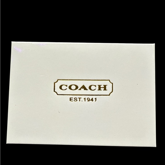 New in Box Coach Cream Novelty Card Holder & Travel Mirror - Picture 2 of 4